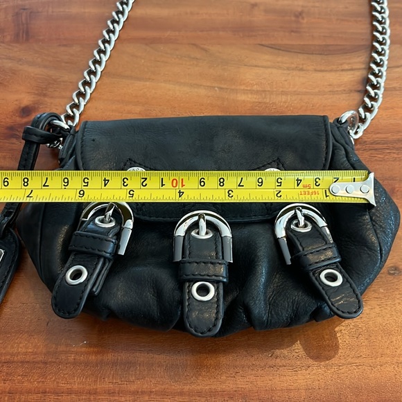 Badgley Mischka Leather Chain Link Crossbody Mini Purse - Picture 11 of 13